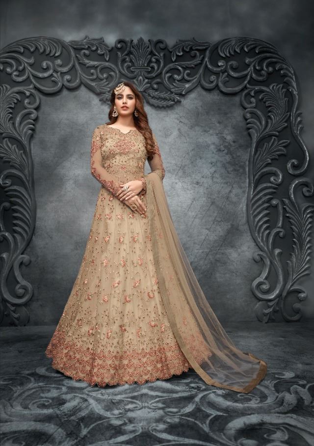 Beautiful Beige Colour Salwaar Kameez For Festive 