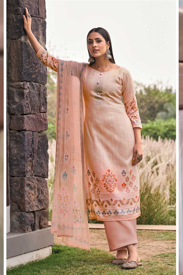 Beautiful Peach Salwaar Suit for Girlish Looks