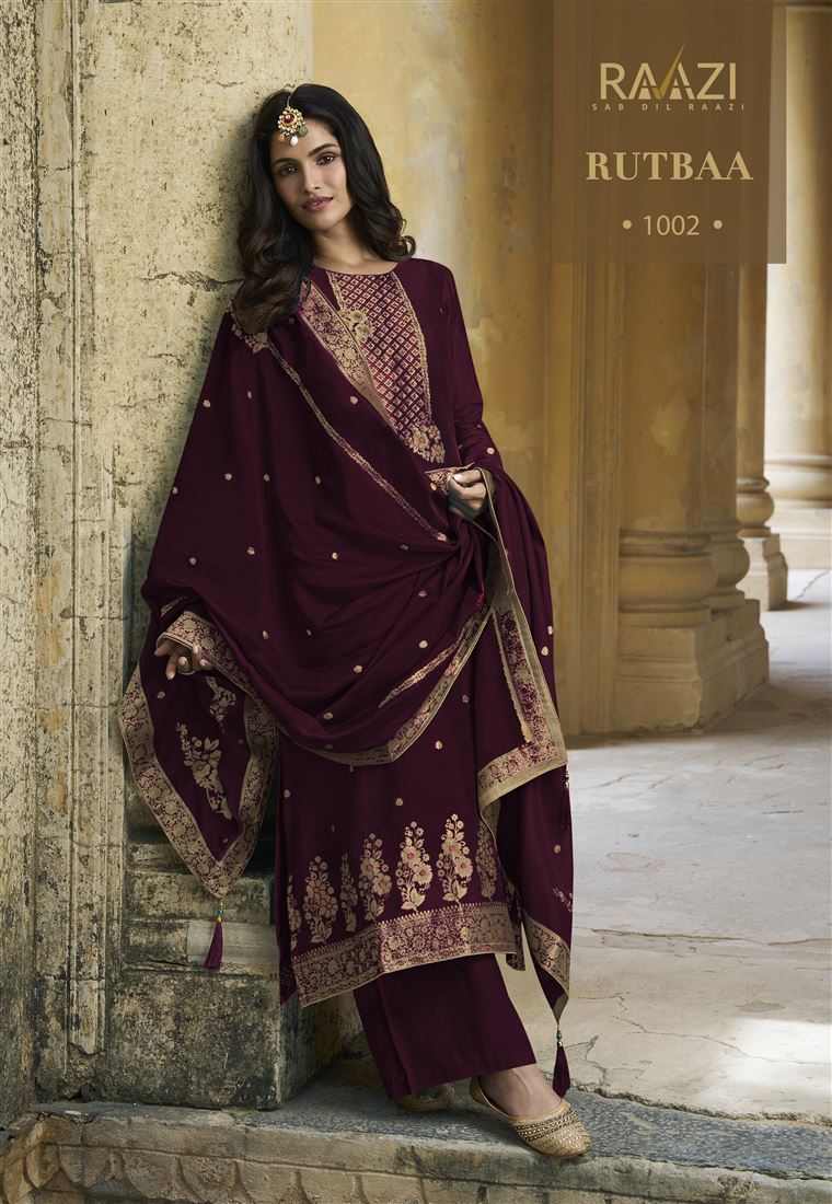 Beautiful Woven Designer Salwar Kameez For Girlish