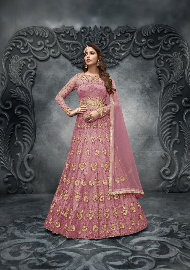 Classic Pink With Beautiful Embroidery Work