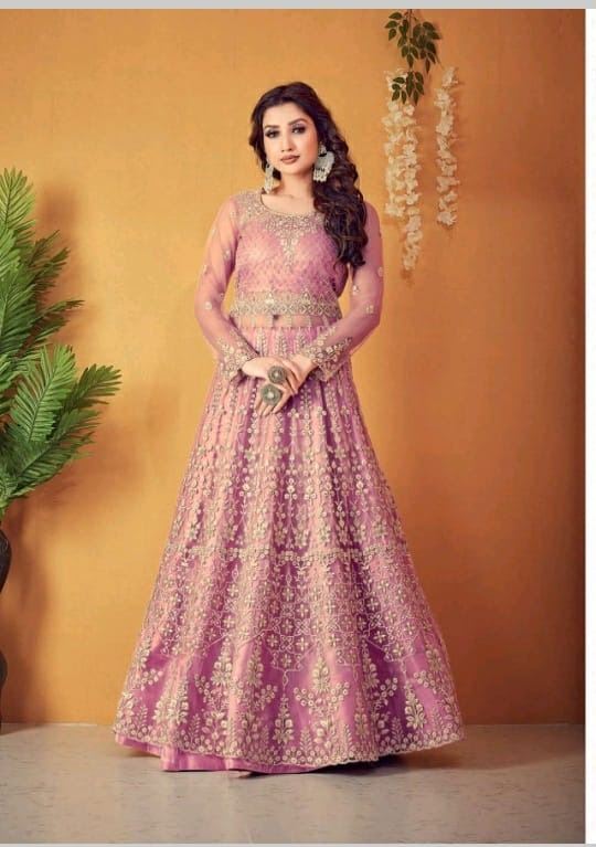 Designer Pink Colour Salwaar Kameez For Wedding Lo