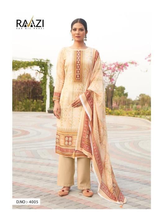 Elegant Digital Print Beige Salwaar Kameez for Cla