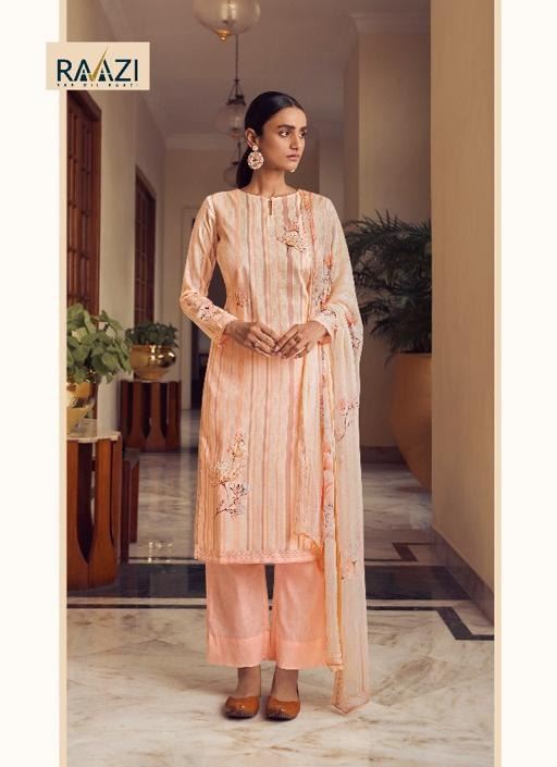 Elegant Peach Colour Office Wear Salwaar Kameez by