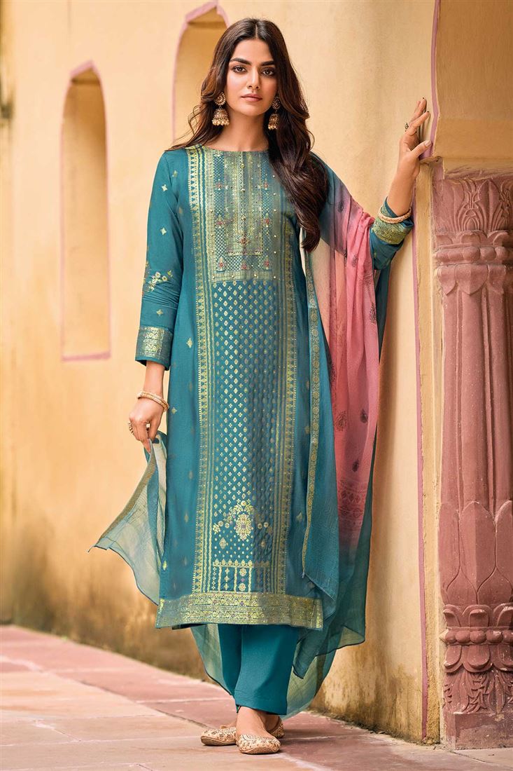 Ethnic Blue Colour Dress