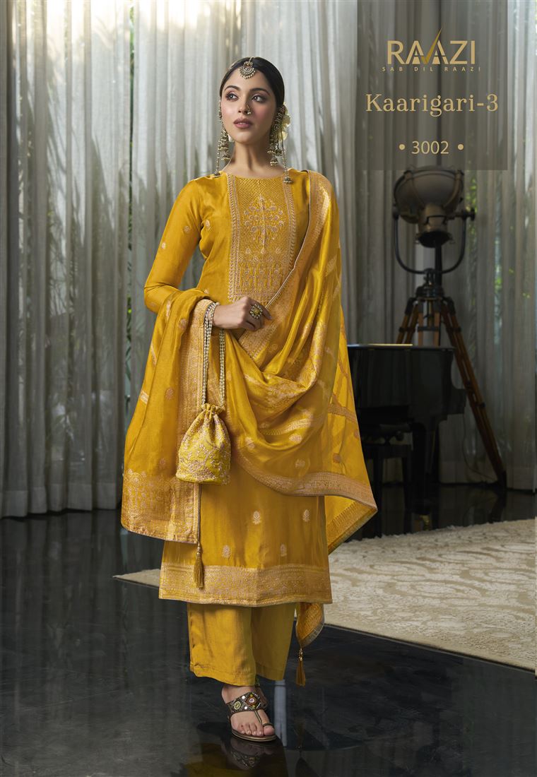 Mustard Colour Ethnic Zari Work Adorable Dress