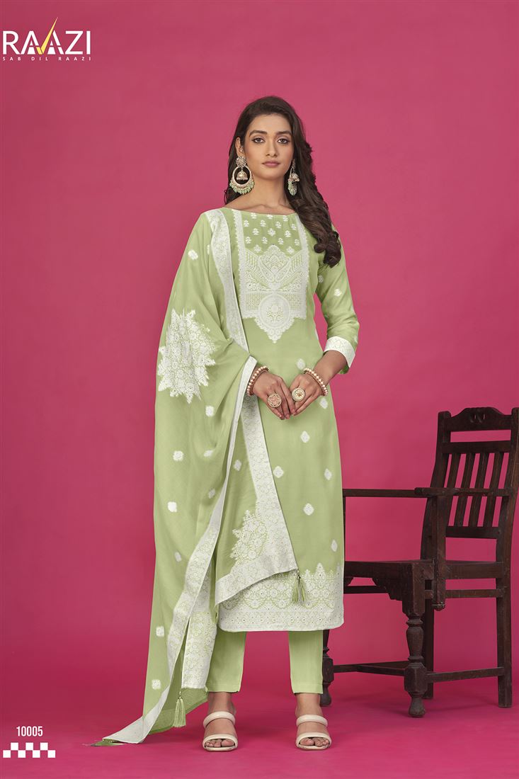 Pista Colour Partywear Ethnic Suit