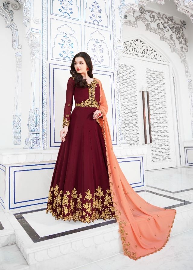 Rama Aroos Beautiful Maroon Salwaar Kameez for Hea