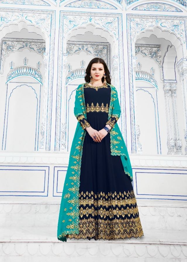 Rama Aroos Beautiful Navy Blue Salwaar Kameez for 