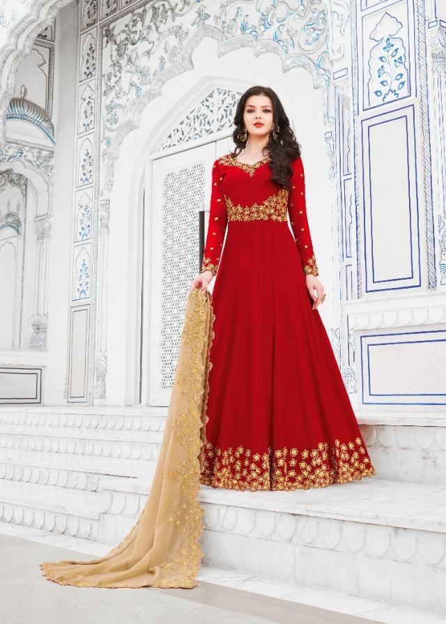 Rama Aroos Beautiful Red Salwaar Kameez for Heavy 