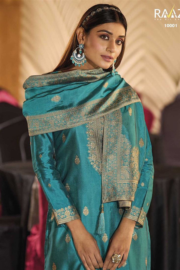 Sea Green Colour Ethnic Wedding Collection Bangalo