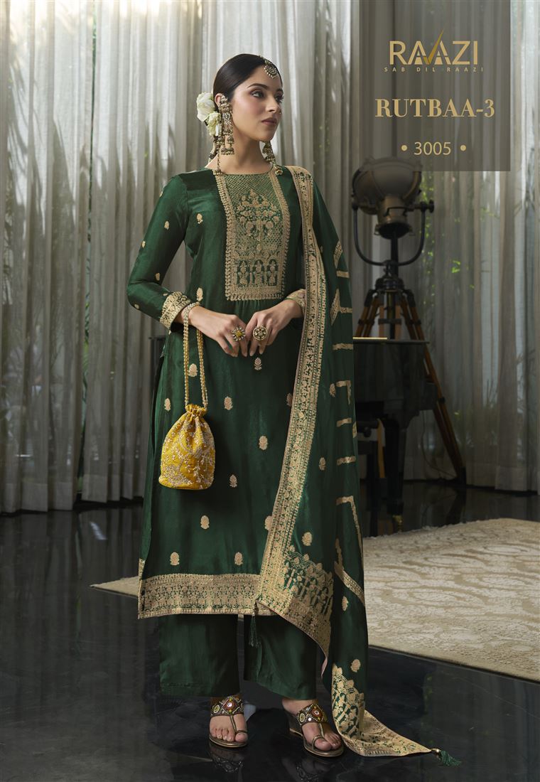 Traditional Green Bandhej Dress for Festive Season