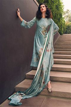 Adorable Velvet Suit with Gold Tar Work