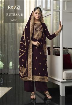 Beautiful Woven Designer Salwar Kameez For Girlish