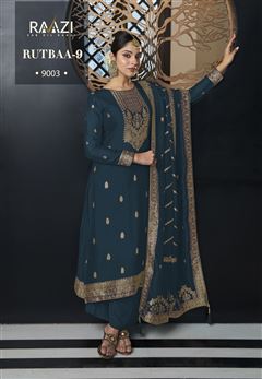 Beautiful Woven Designer Salwar Kameez For Girlish