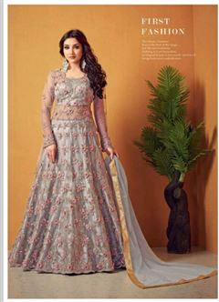 Cool And Classy Grey Ethnic Dress For Weddings