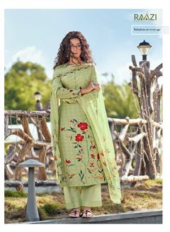 Elegant Green Colour Office Wear Salwaar Kameez by