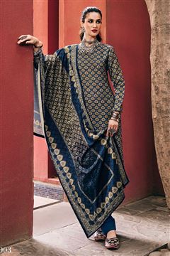 Girlish Dress for Winter Weddings in Blue