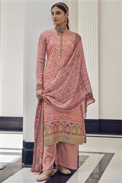 Peach Colour Beautiful Salwar Kameez For Girlish L