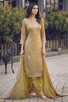 Summer Looks Great With This Mustard Color Cotton 