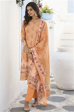 Summer Looks Great With This Peach Color Cotton Dr