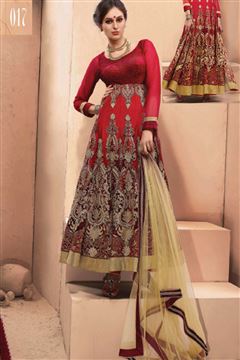 VELVET CUT- WORK HEAVY EMBROIDERY SUIT.