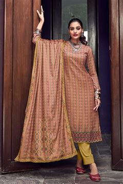 Yellow Colour Dress for Trendy Girls in Pashmina F